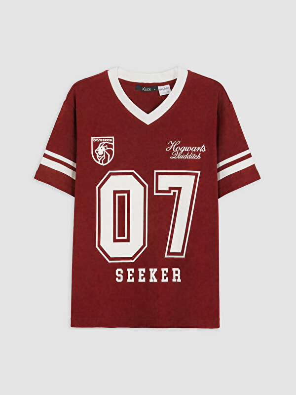 XSIDE Harry Potter Baskılı Oversize Kadın Tişört