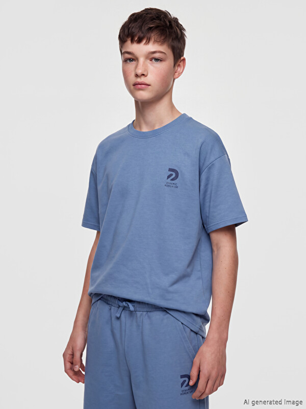 LCW Kids Crew Neck Printed Boys' T-Shirt