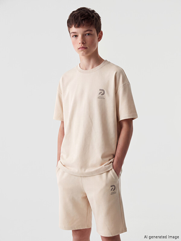LCW Kids Crew Neck Printed Boys' T-Shirt