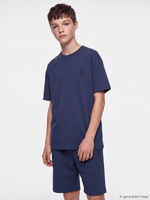 LCW Kids Crew Neck Printed Boys' T-Shirt