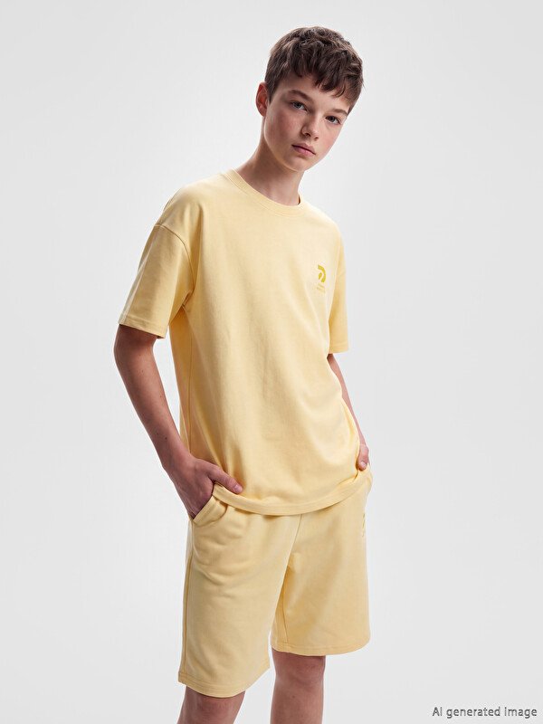 LCW Kids Crew Neck Printed Boys' T-Shirt