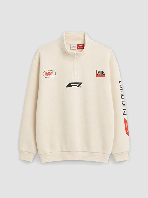 LCW Kids Boy Beige Sweatshirt