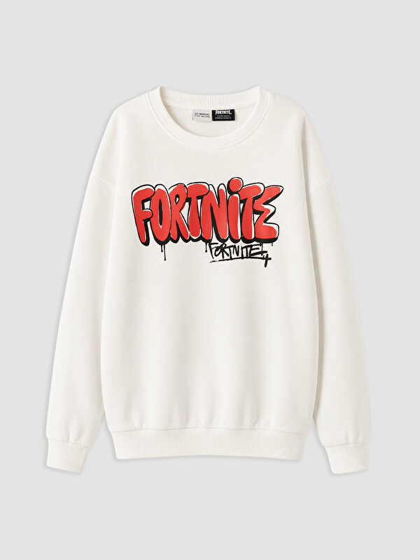 LCW Kids Fortnite Baskılı Erkek Çocuk Sweatshirt