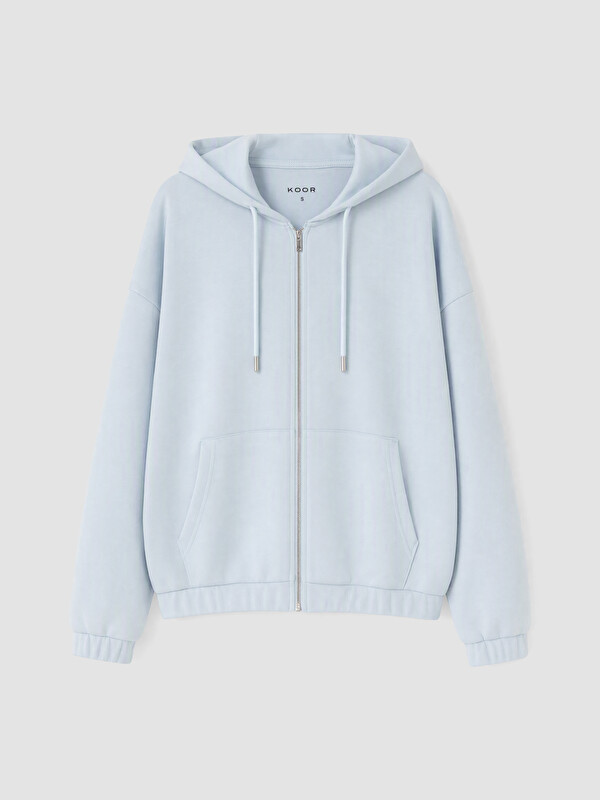 KOOR SPORT Kapüşonlu Soft Touch Kadın Fermuarlı Sweatshirt