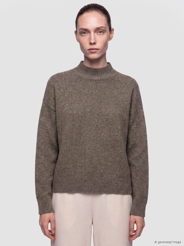 LCW Comfort Mock Neck Women's Knitwear Sweater