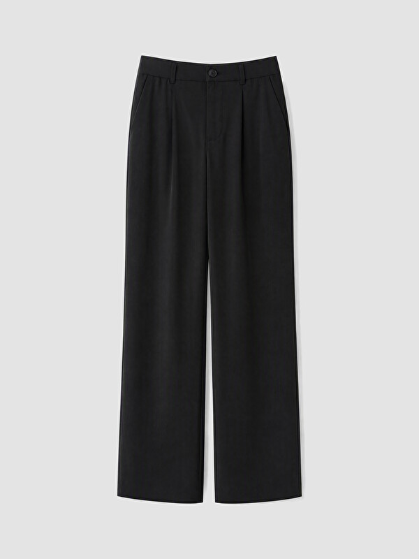 LCW Vision Loose Fit Kadın Pileli Kumaş Pantolon