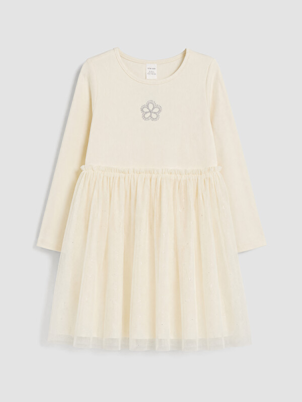 LCW Kids Girl Ecru Dress