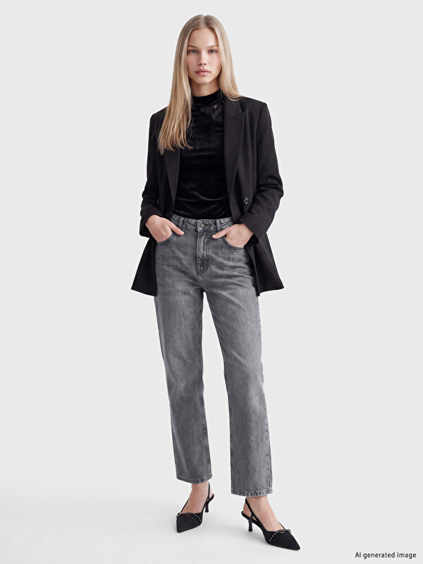 LCW Jeans Crop Flare Kadın Jean Pantolon