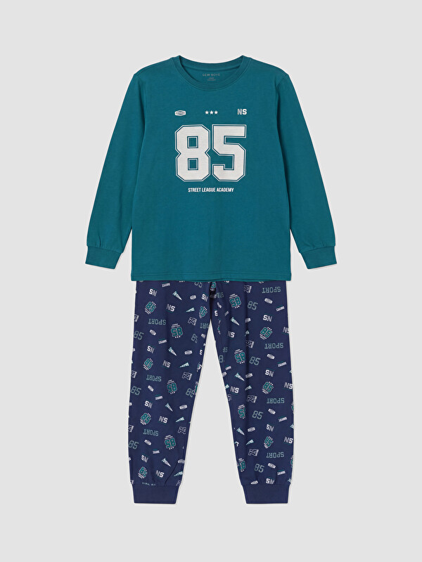 LCW Kids Boy Petrol Pyjama Set