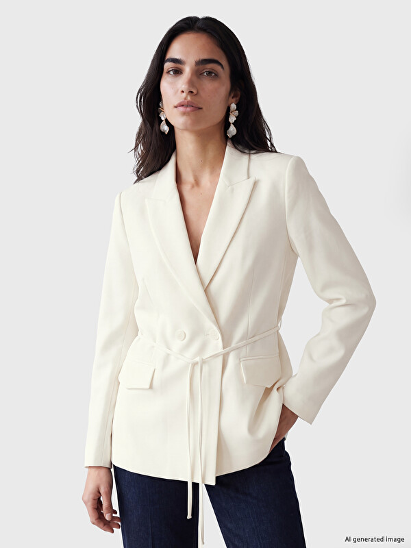 LCW Vision Sashed Women's Blazer Jacket