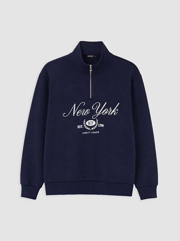 XSIDE Woman Navy Sweatshirt