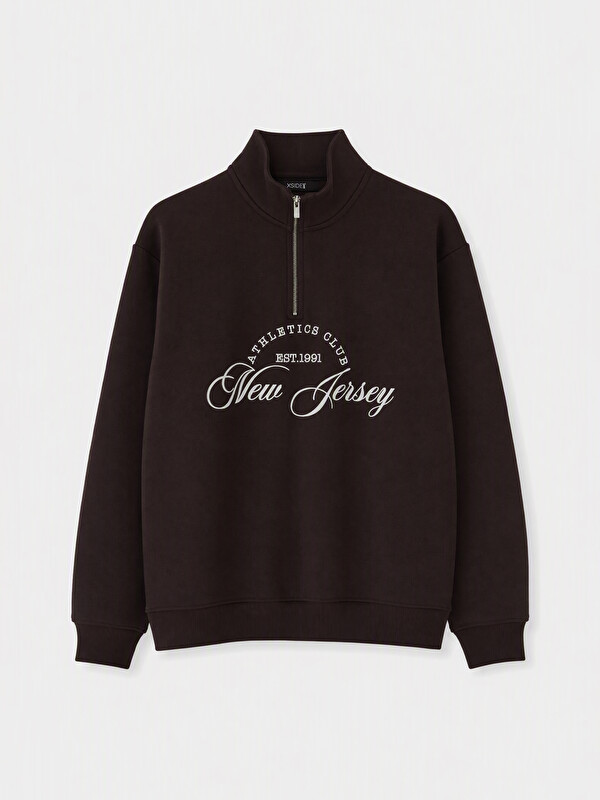 XSIDE Mock Neck Oversize Women's Thick Sweatshirt