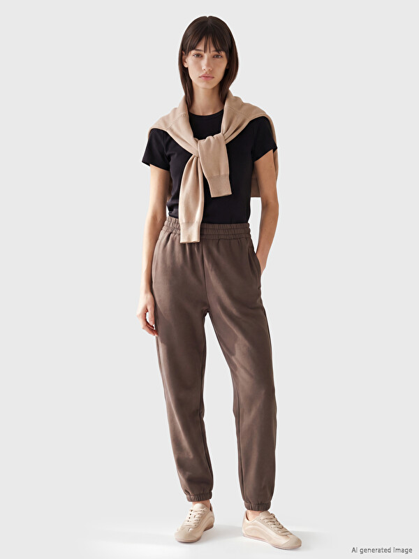 XSIDE Woman Brown Jogger Sweatpants