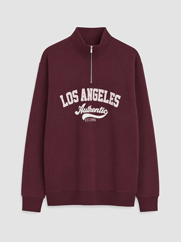 XSIDE Baskılı Oversize Kadın Kalın Sweatshirt