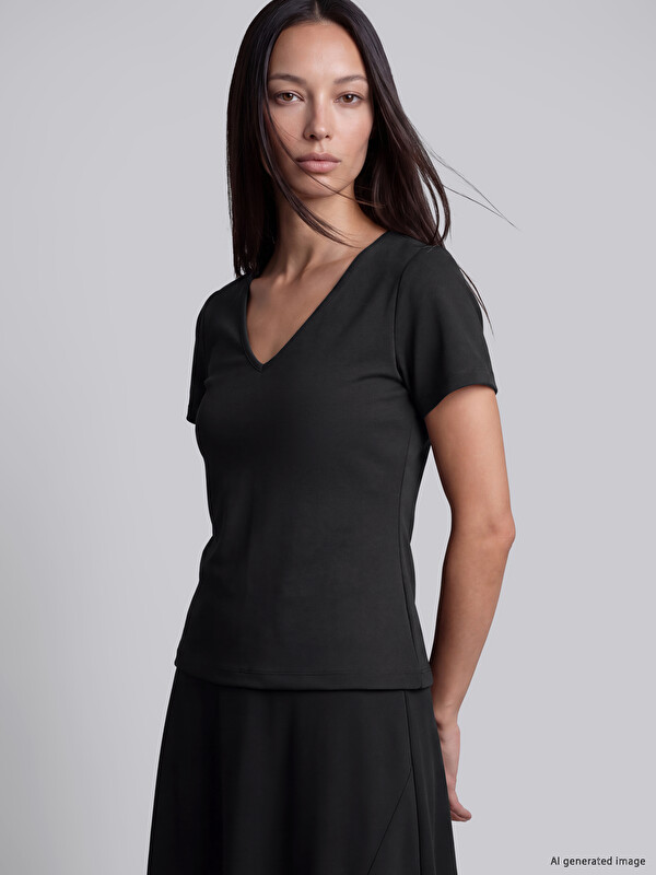 LCW EVERYDAY V Neck Women's T-Shirt