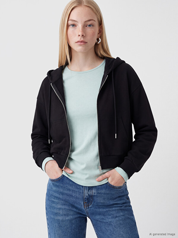 XSIDE Hooded Women's Zippered Sweatshirt