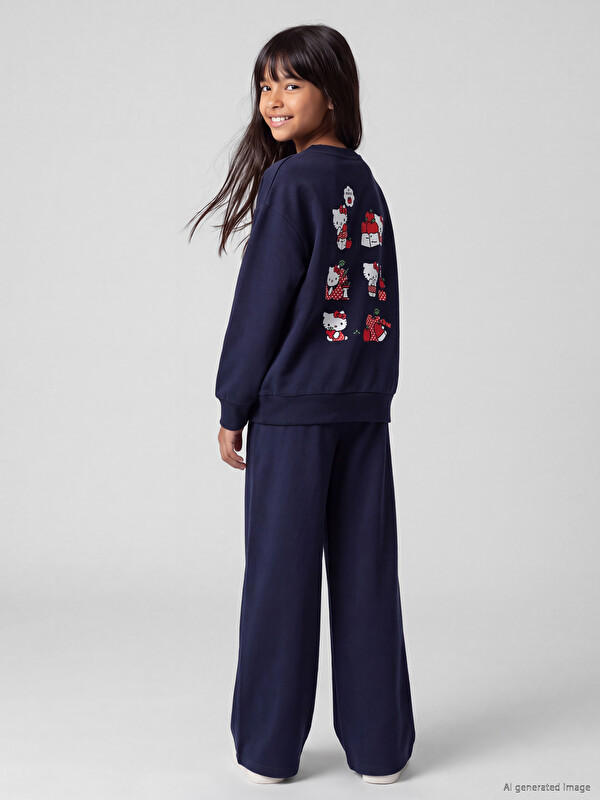 LC WAIKIKI Hello Kitty Baskılı Kız Çocuk Sweatshirt