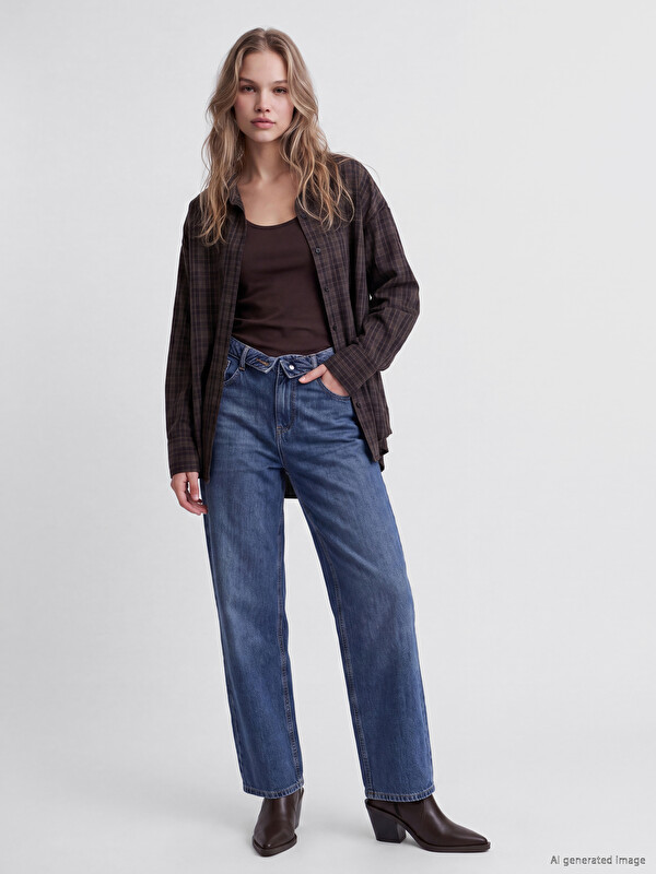 LCW Jeans Široki kroj ženske farmerke
