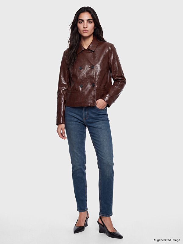 LCW Jeans Женски фармерки со висок струк и тесен крој