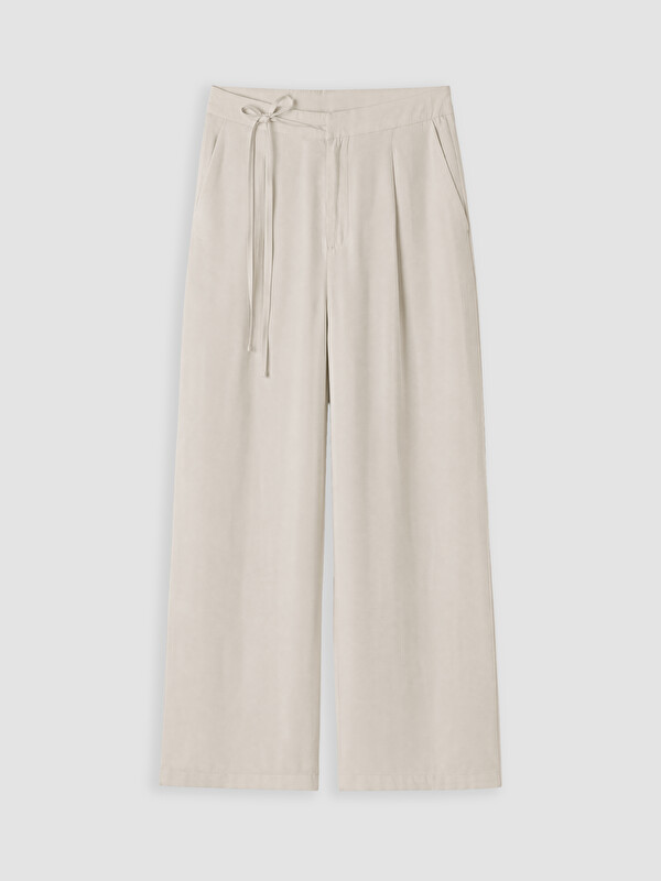 LCW Modest Beli Bağlamalı Modal Karışımlı Kadın Kumaş Pantolon