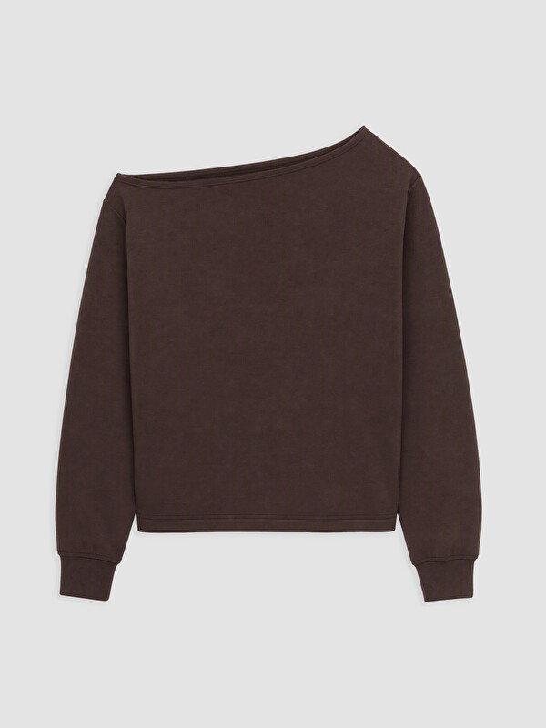 XSIDE Slash Neck Soft Touch Women's Sweatshirt