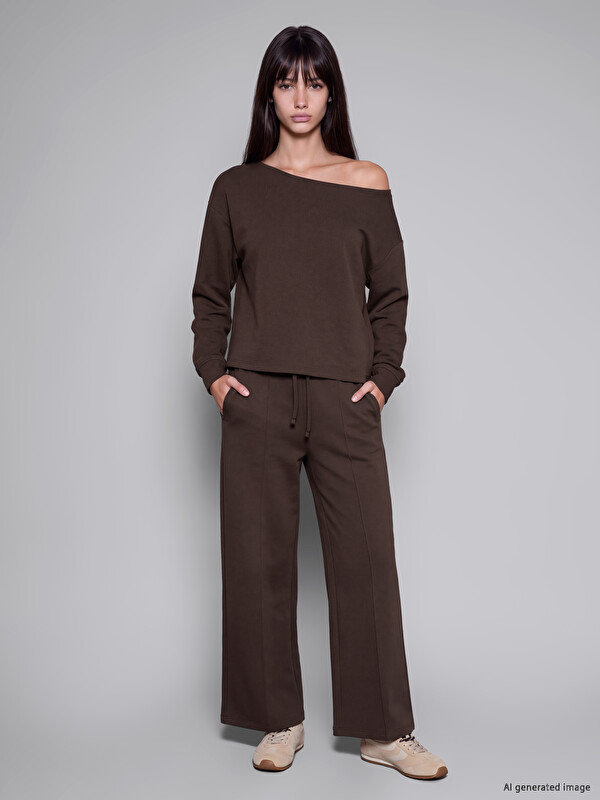 XSIDE Kayık Yaka Soft Touch Kadın Sweatshirt