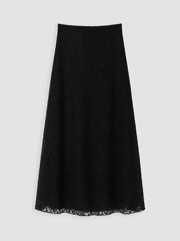 LCW Modest Woman Black Skirt