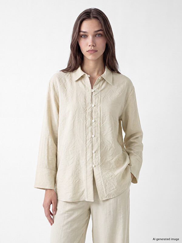 LCW Modest Modal Karışımlı Kadın Gömlek Tunik