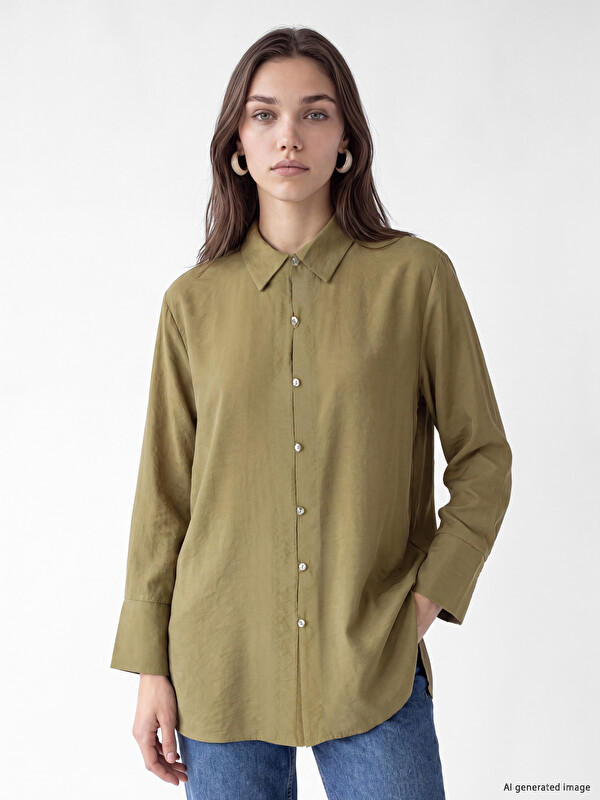 LCW Modest Modal Blended Women's Shirt Tunic