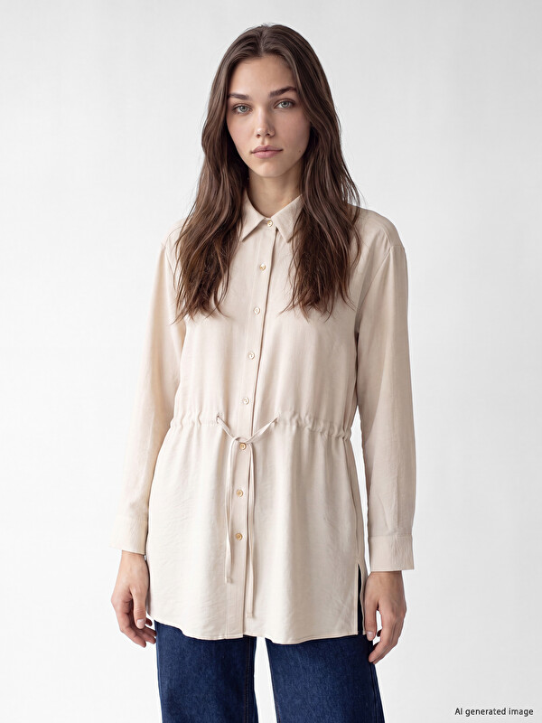 LCW Modest Tie-up Women's Shirt Tunic
