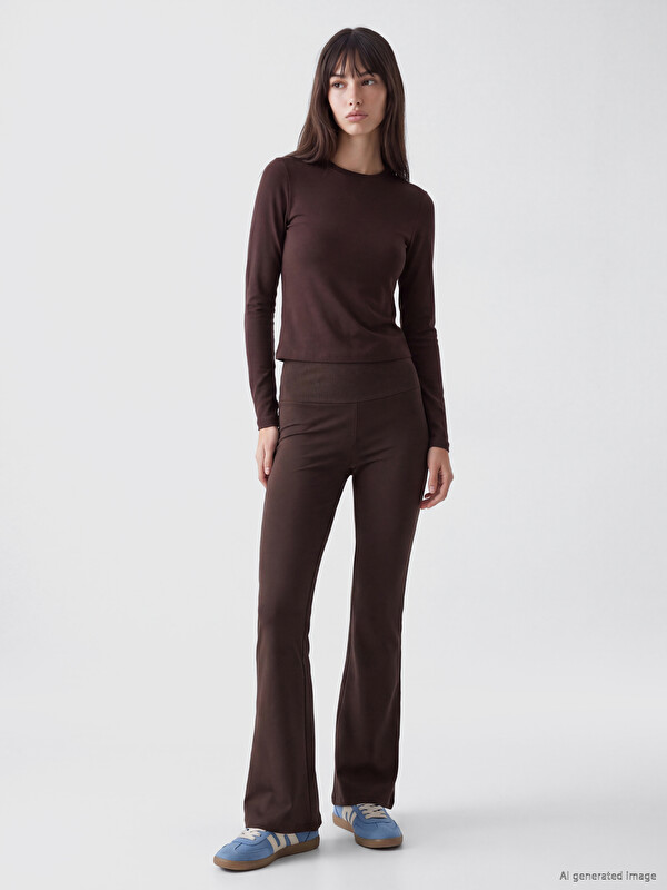 XSIDE Leggins me bel të lartë me këmbë të zgjeruara për gra