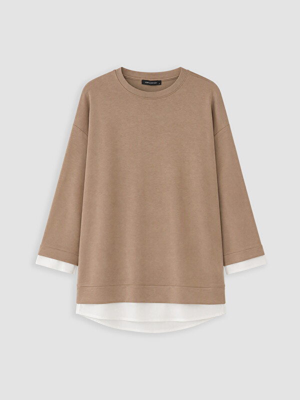 LCW EVERYDAY Oversize Soft Touch Kadın Sweatshirt