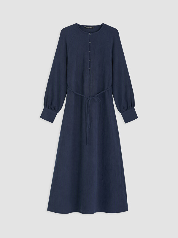 LCW Modest Femër Blu Fustan