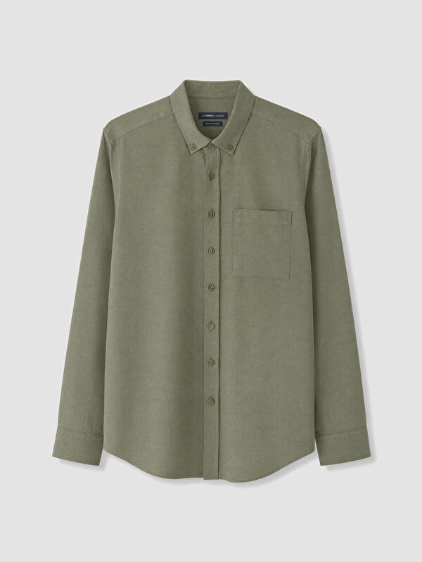 LCWAIKIKI Classic Man Khaki Shirt