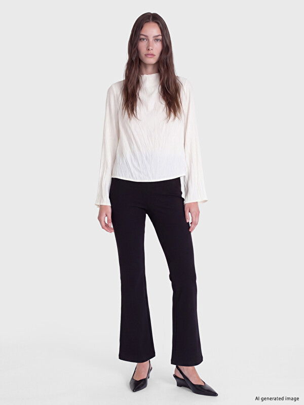 LCW Modest Uže zvonaste pantalone za Žene