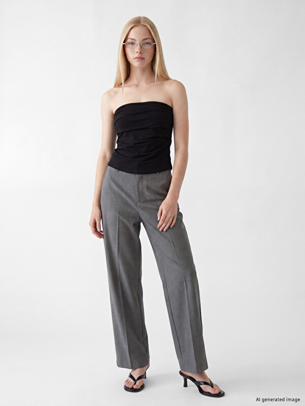 XSIDE Yüksek Bel Regular Fit Kadın Pantolon