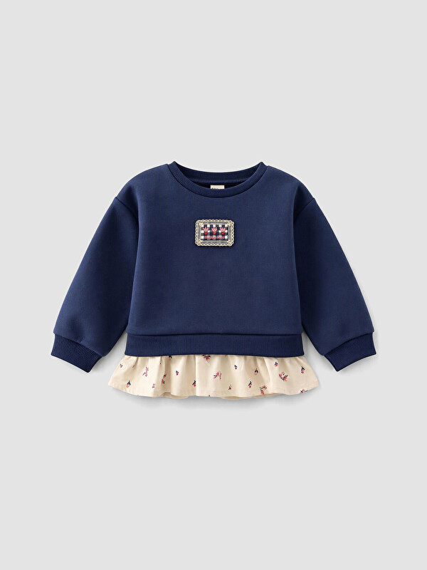 LCW Kids Girl Navy Sweatshirt