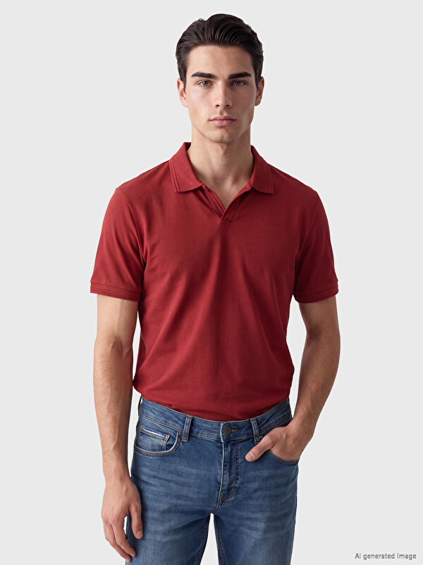 LCWAIKIKI Classic Polo Yaka Penye Erkek Tişört