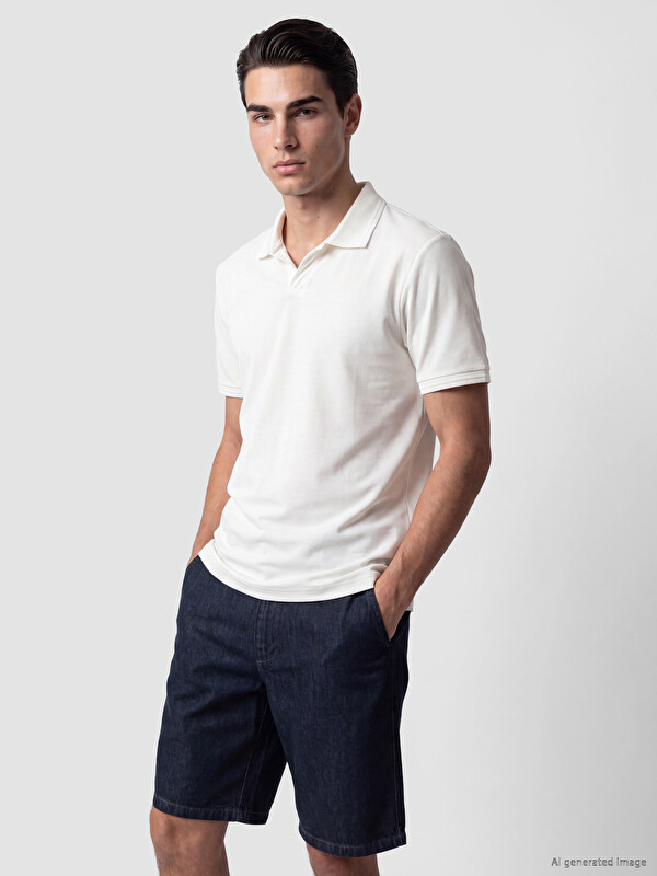 LCWAIKIKI Classic Polo Yaka Penye Erkek Tişört