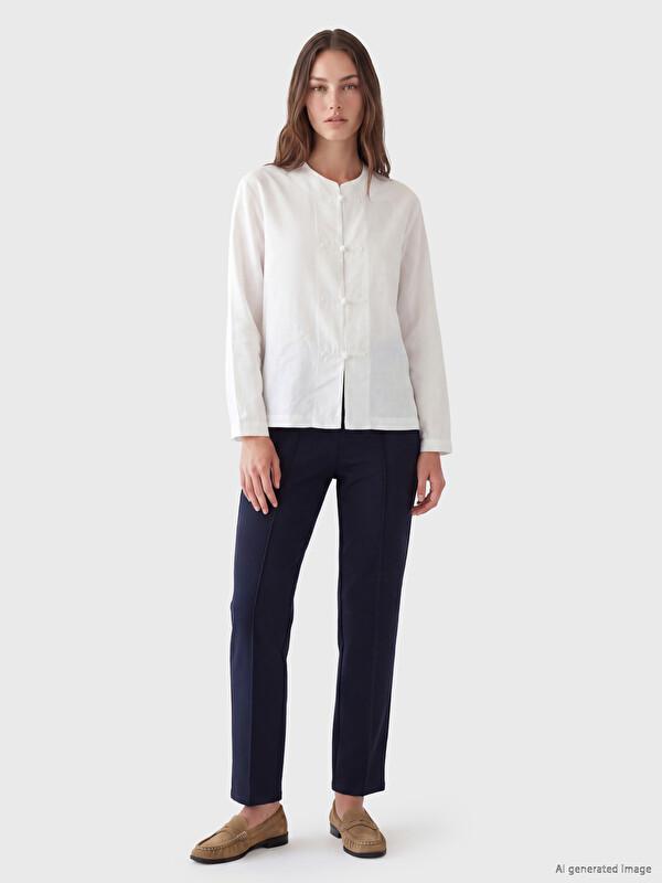 LCW Modest Yüksek Bel Dar Fit Kadın Pantolon