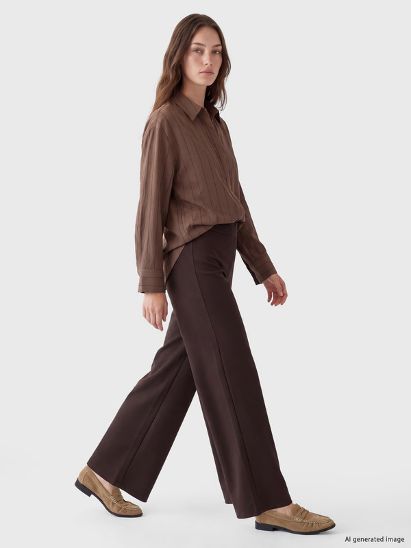 LCW Modest Loose Fit Wide Leg Women's Trousers