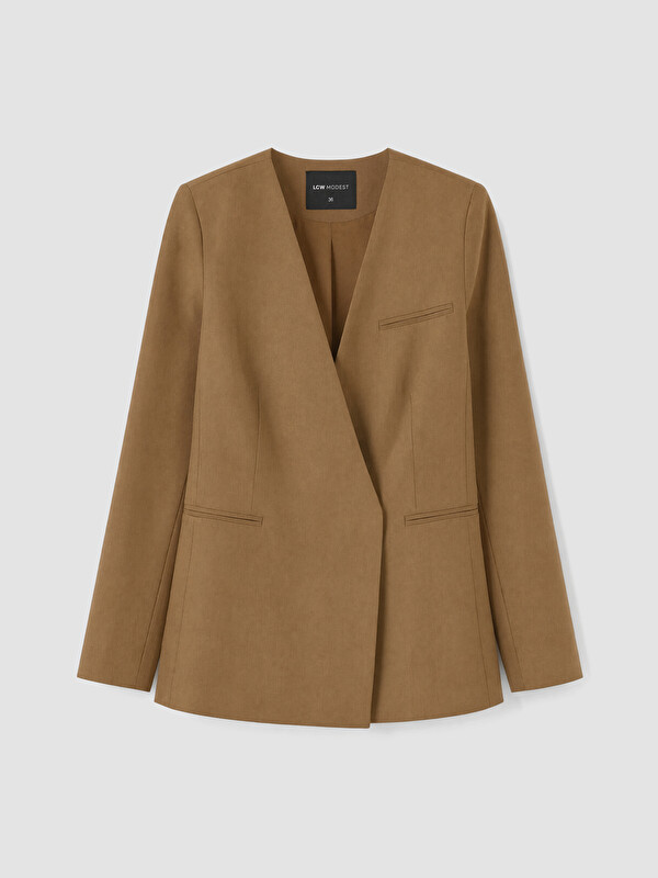 LCW Modest Woman Beige Blazer