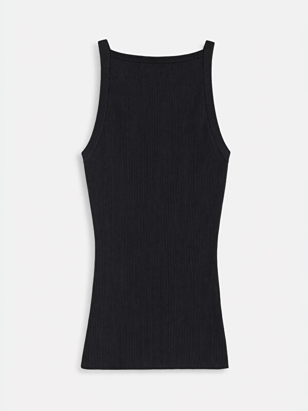 LCW Vision Slash Neck Women's Ribbed Knitwear Tank Top