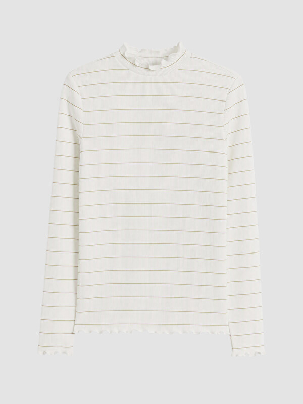 LCW Modest Mock Neck Striped Women's Body