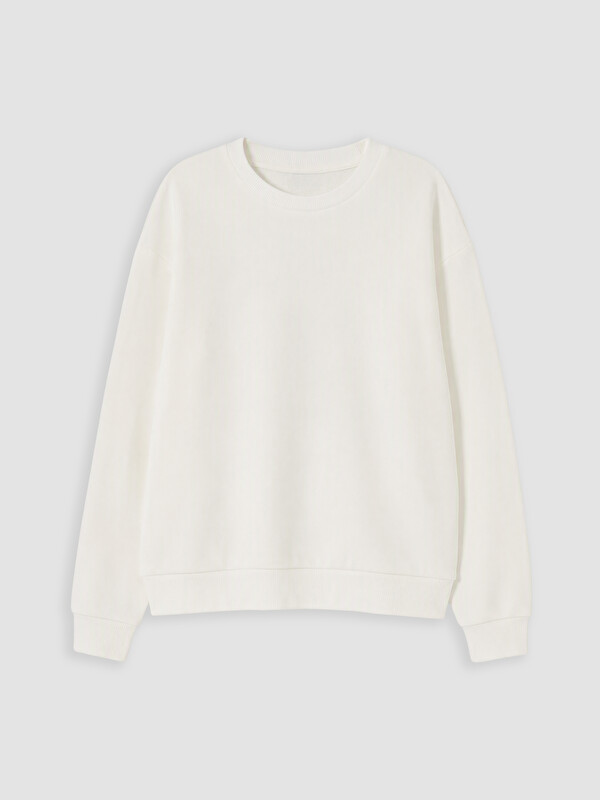 LCW Kids Bisiklet Yaka Kız Çocuk Sweatshirt