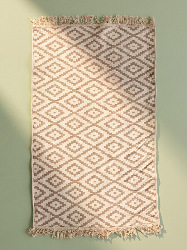 LCW HOME Carpetă cu model Baklava cu ciucuri 80x140 cm
