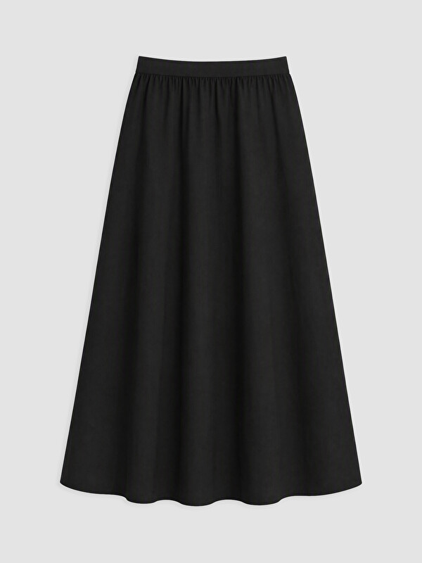 LCW Modest Beli Lastikli Kloş Etek