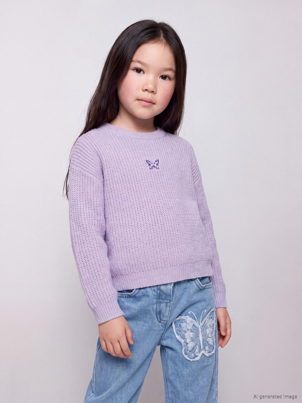 LCW Kids Shimmering Girls' Knitwear Sweater