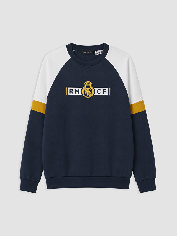 XSIDE ACTIVE Real Madrid Baskılı Erkek Sweatshirt