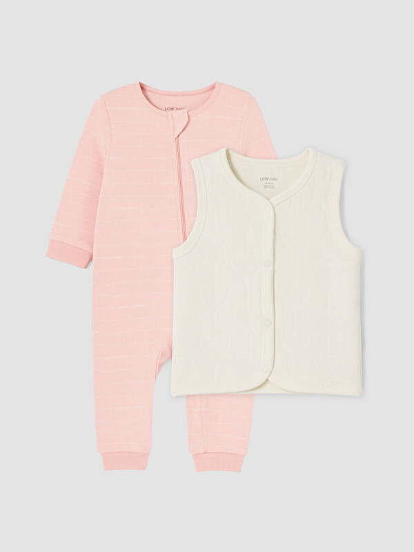 LCW baby Vajzë e vogël Roze Set